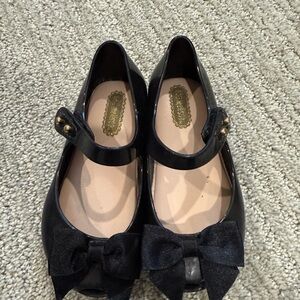 Mini Melissa Black Dress Shoes Mary Jane Style